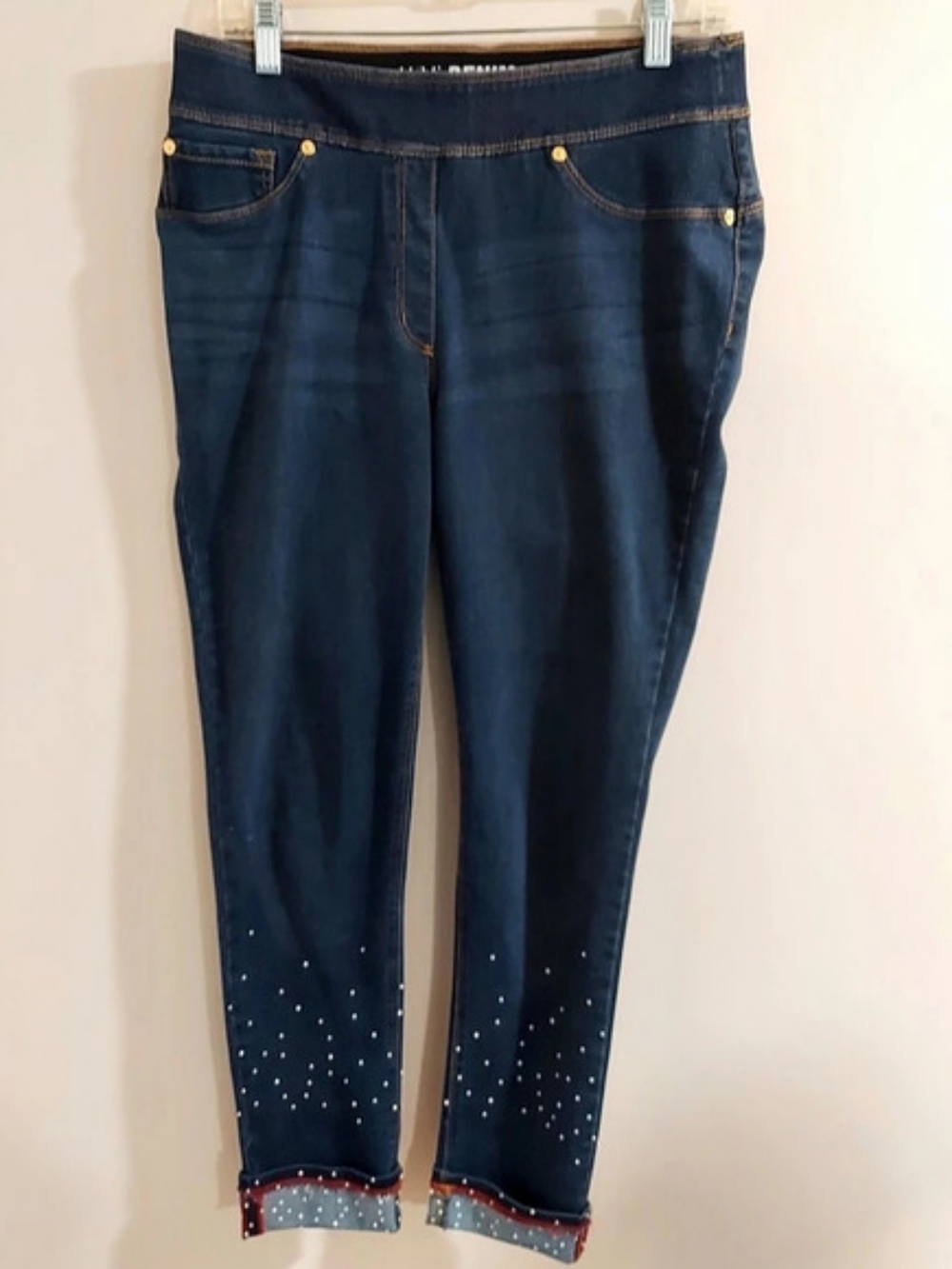 Luxe Denim 360° 4 Way Stretch Studded Skinny Jeans